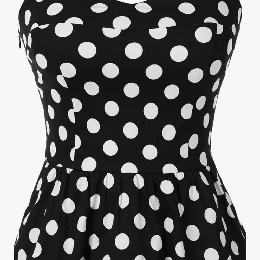 Pin-up Rockabilly halter dress❣️ Very generously cut XL. Adorable ❣️ - Picture 4 of 4